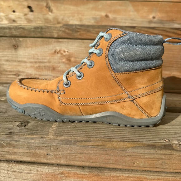 KURU Women’s Size 6.5 Leather Hiking Boots – Tan/Grey, KURUSOLE comfort - Picture 2 of 13